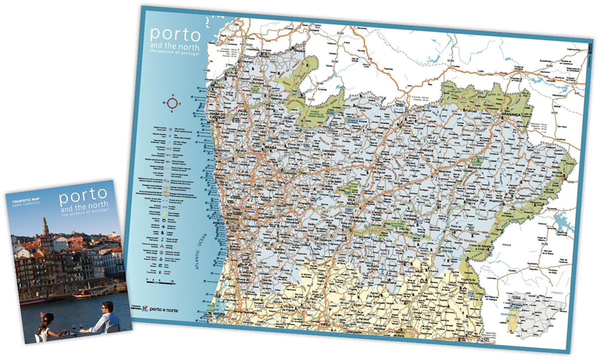 Mapa Turístico Porto e Norte - Infoportugal - Sistemas de Informação e  Conteúdos