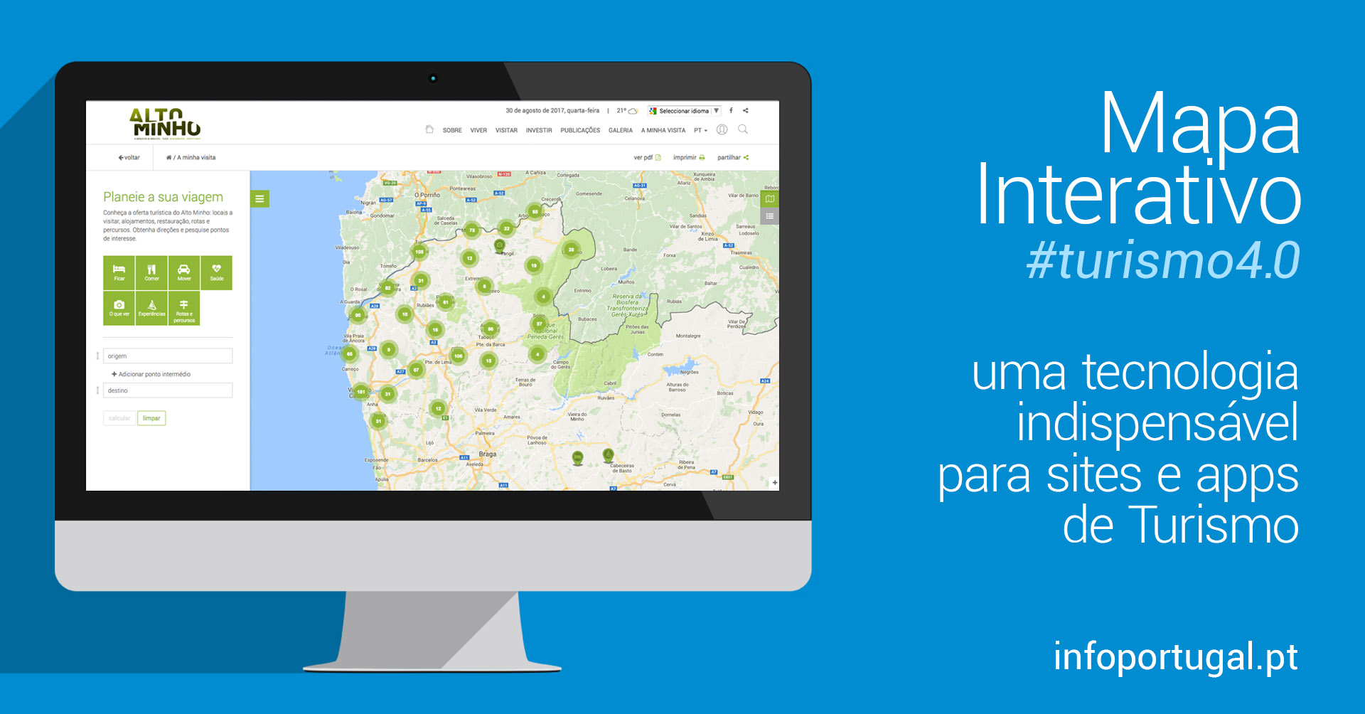 Mapa interativo: uma tecnologia indispensável para sites e apps de Turismo  - Infoportugal - Sistemas de Informação e Conteúdos
