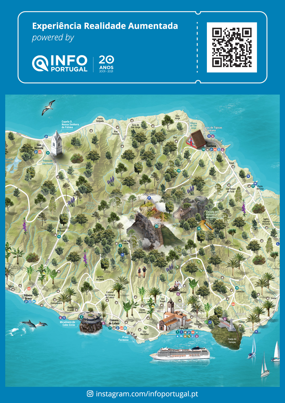 mapa turistico de vila real, portugal, ciudad y - Comprar Folhetos de  turismo antigos no todocoleccion
