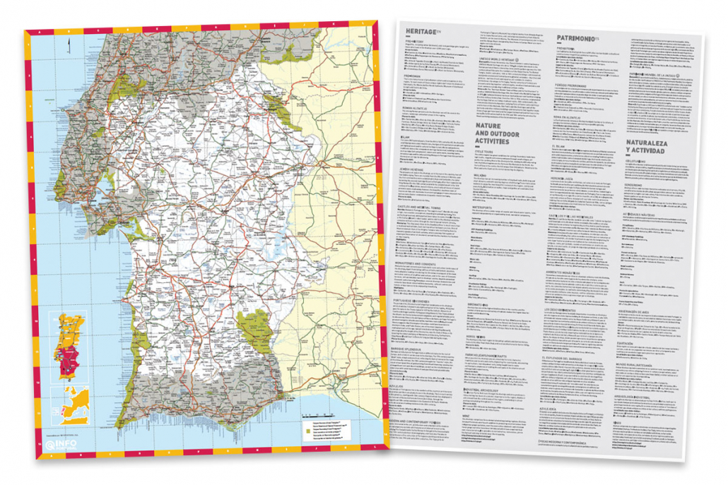 Mapa Turístico do Alentejo e Ribatejo